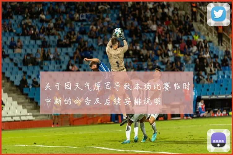 关于因天气原因导致本场比赛临时中断的公告及后续安排说明